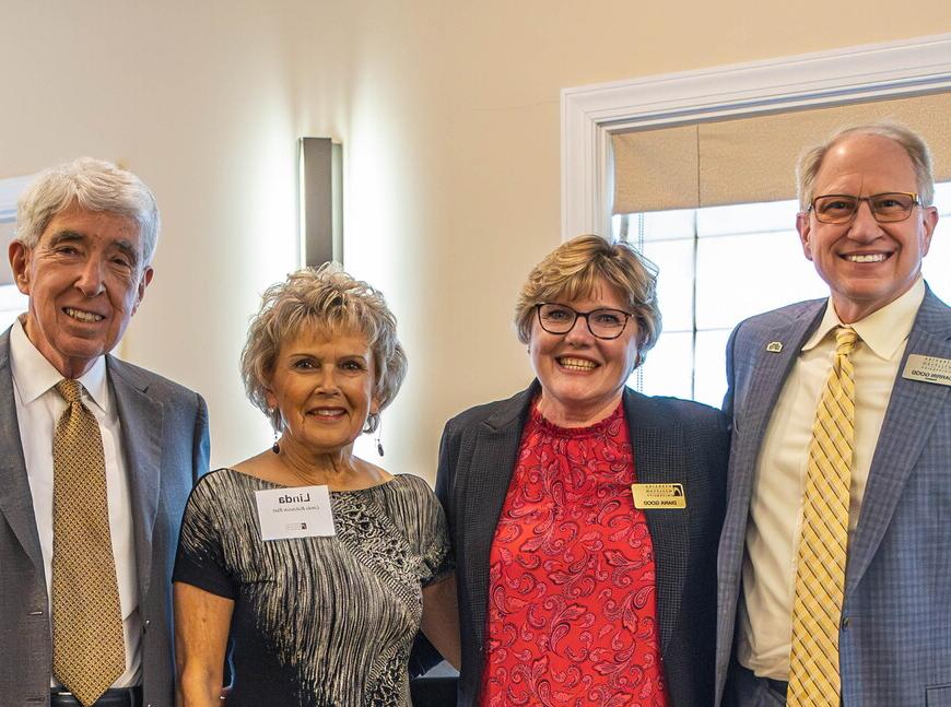 NWU President Darrin Good, Diana Good, Linda Robinson-Rutz and Philip Mullin