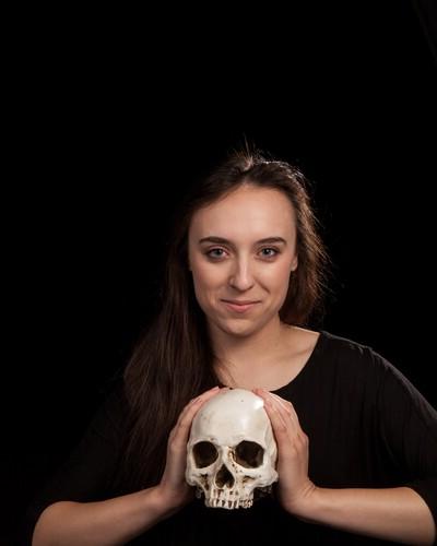 Senior Natalia Spengler plays the lead role of Hamlet.