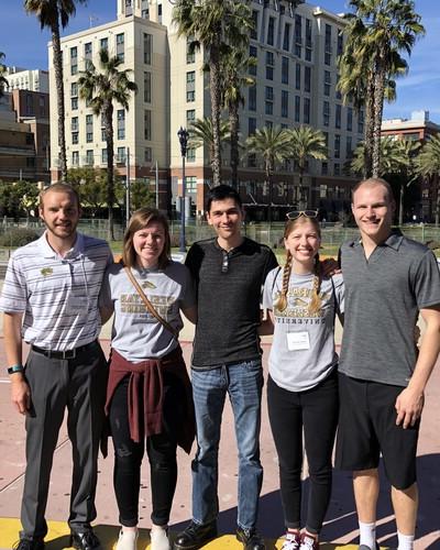 NWU math students and Dr. Austin Mohr