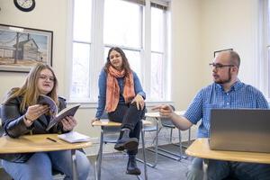 Mary Hickman teaching at NWU 