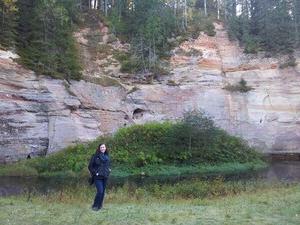 Molly Cox in a national park, Taevaskoja, Estonia.