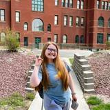 Cushman image in front of Old Main